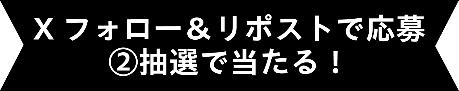 Xフォロー＆リポストで応募②抽選で当たる！